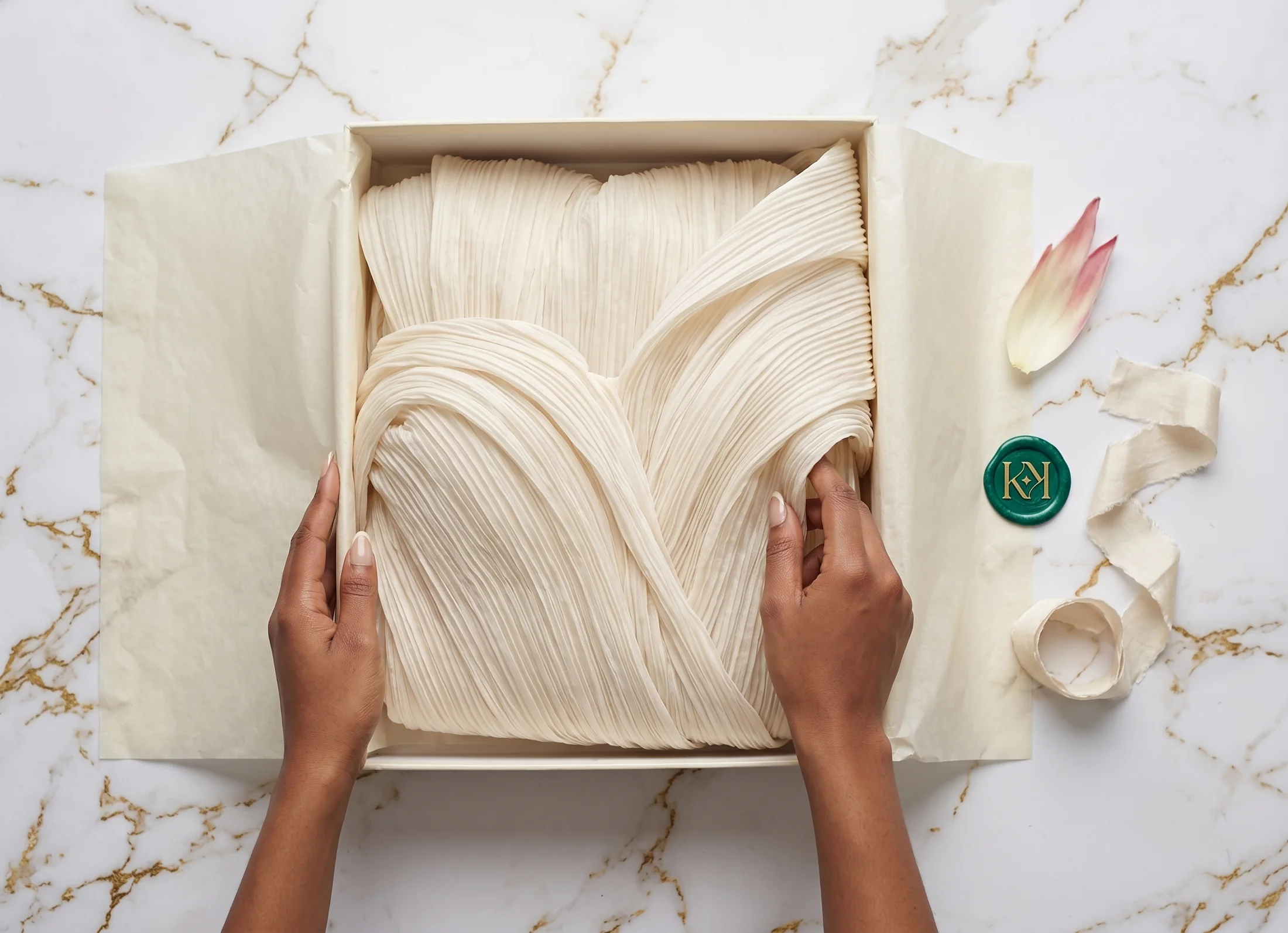 A Kolo commission in its ivory silk archival box